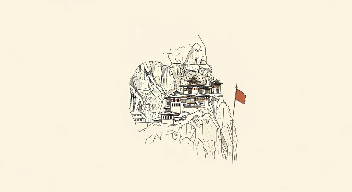 Illustrasjon av Bhutan — eSIM til Bhutan